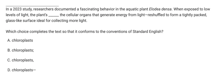 Question 6 passage and answer choices