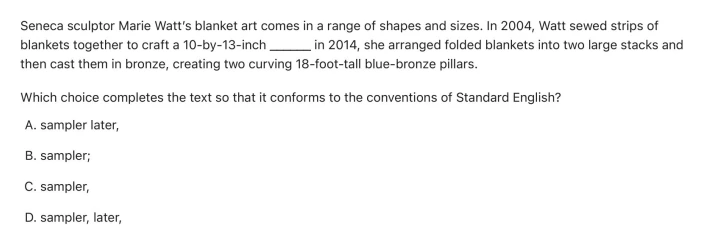 Question 10 passage and answer choices