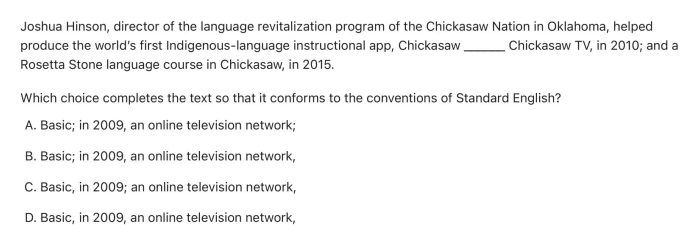 Question 10 passage and answer choices