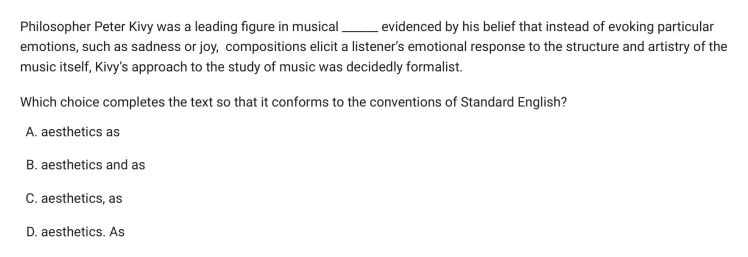 Question 21 passage and answer choices