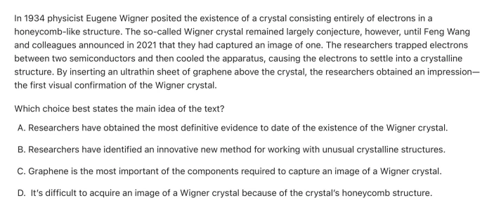 Question 22 passage and answer choices