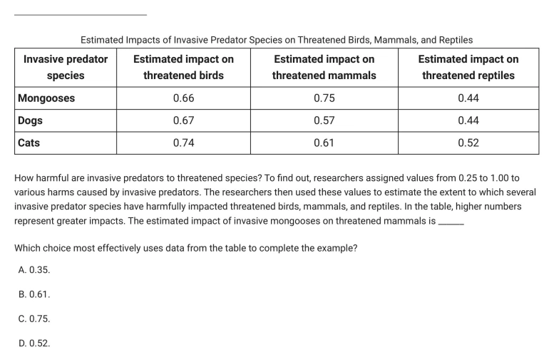 Question 26 passage and answer choices