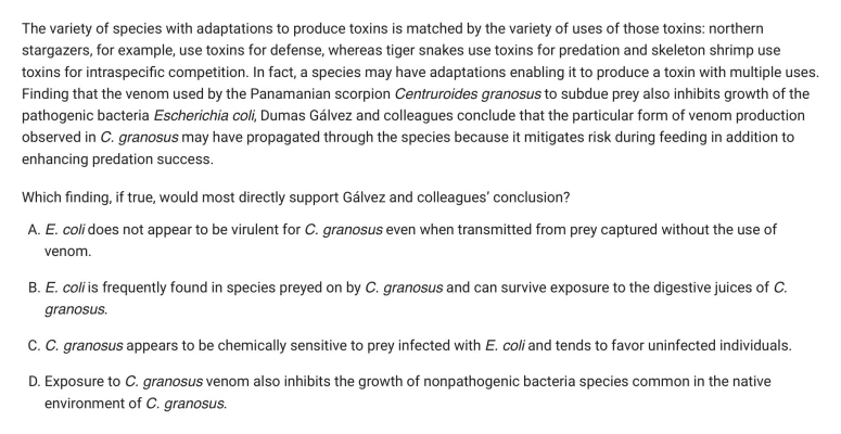 Question 31 passage and answer choices