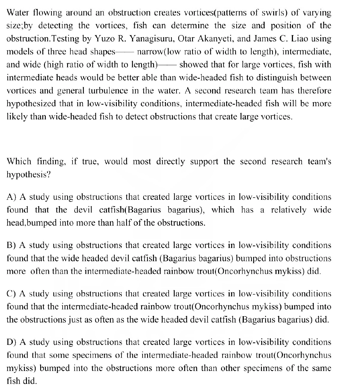 Question 13 passage and answer choices