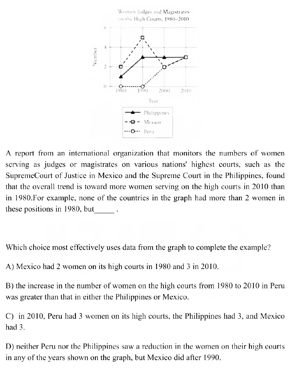 Question 5 passage and answer choices