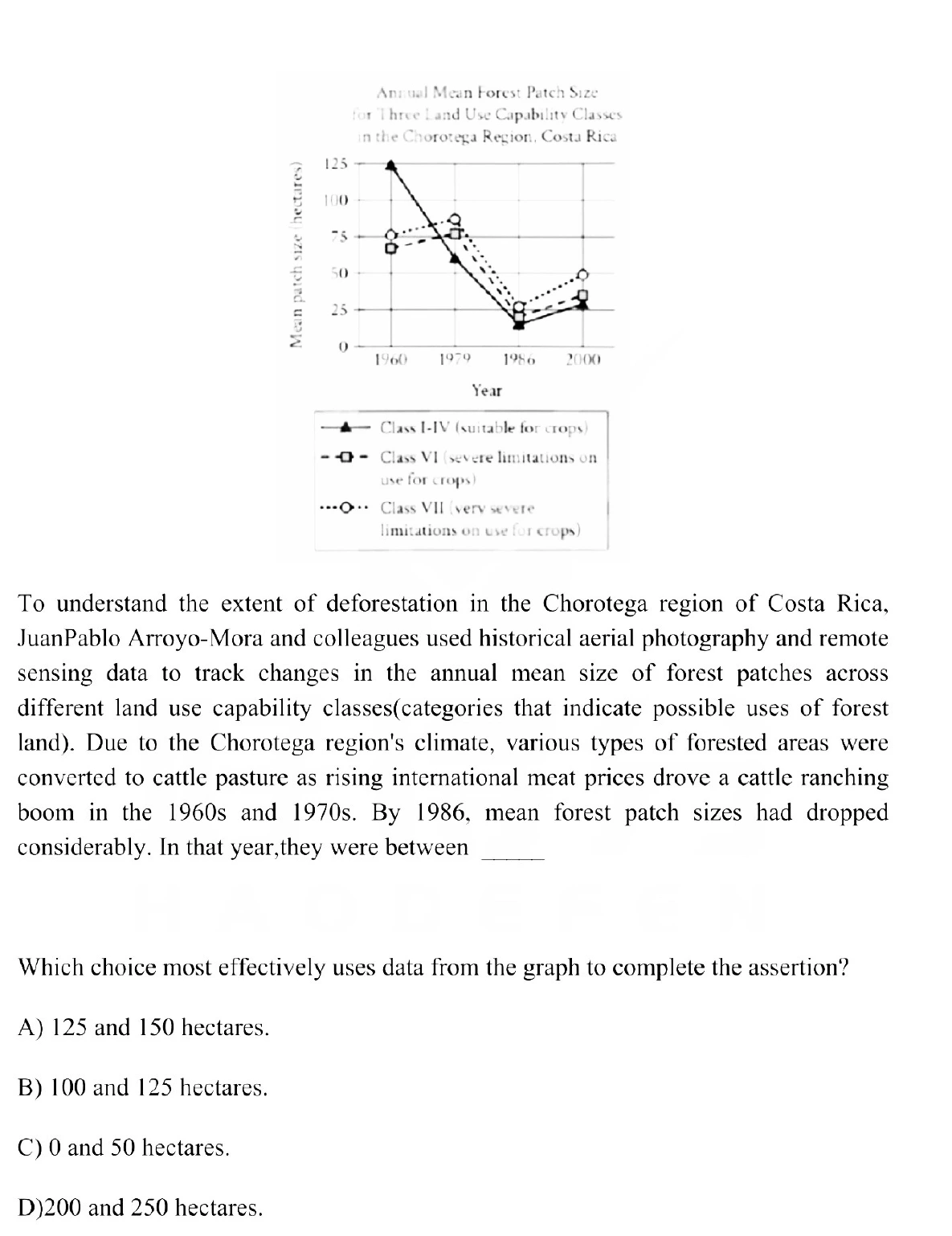 Question 2 passage and answer choices