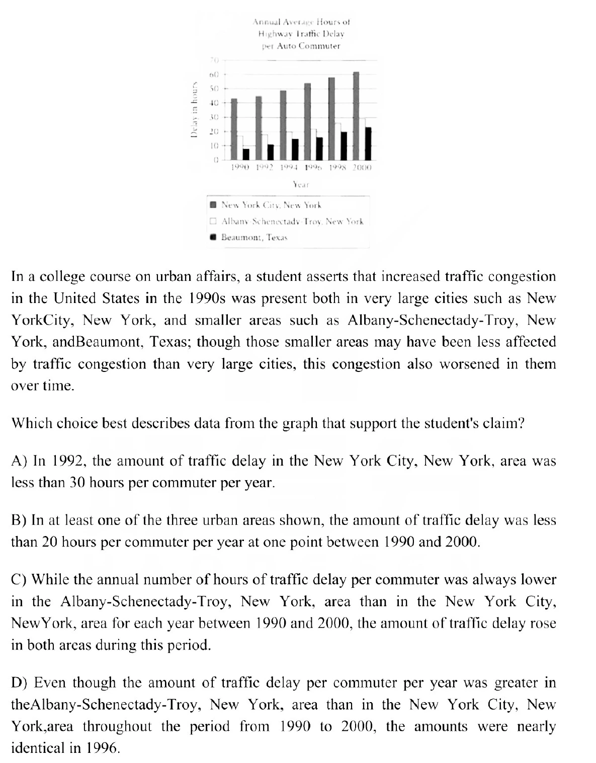 Question 7 passage and answer choices