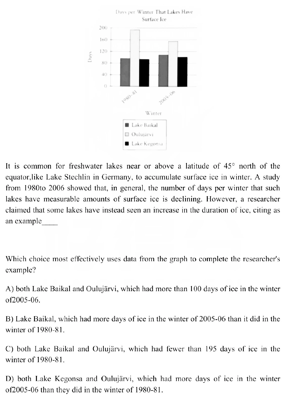 Question 13 passage and answer choices