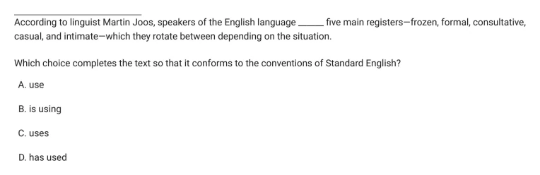Question 20 passage and answer choices