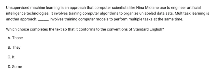 Question 25 passage and answer choices