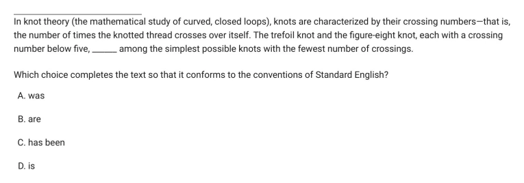 Question 3 passage and answer choices