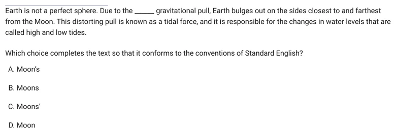 Question 12 passage and answer choices