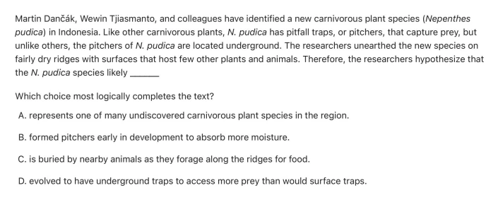 Question 9 passage and answer choices