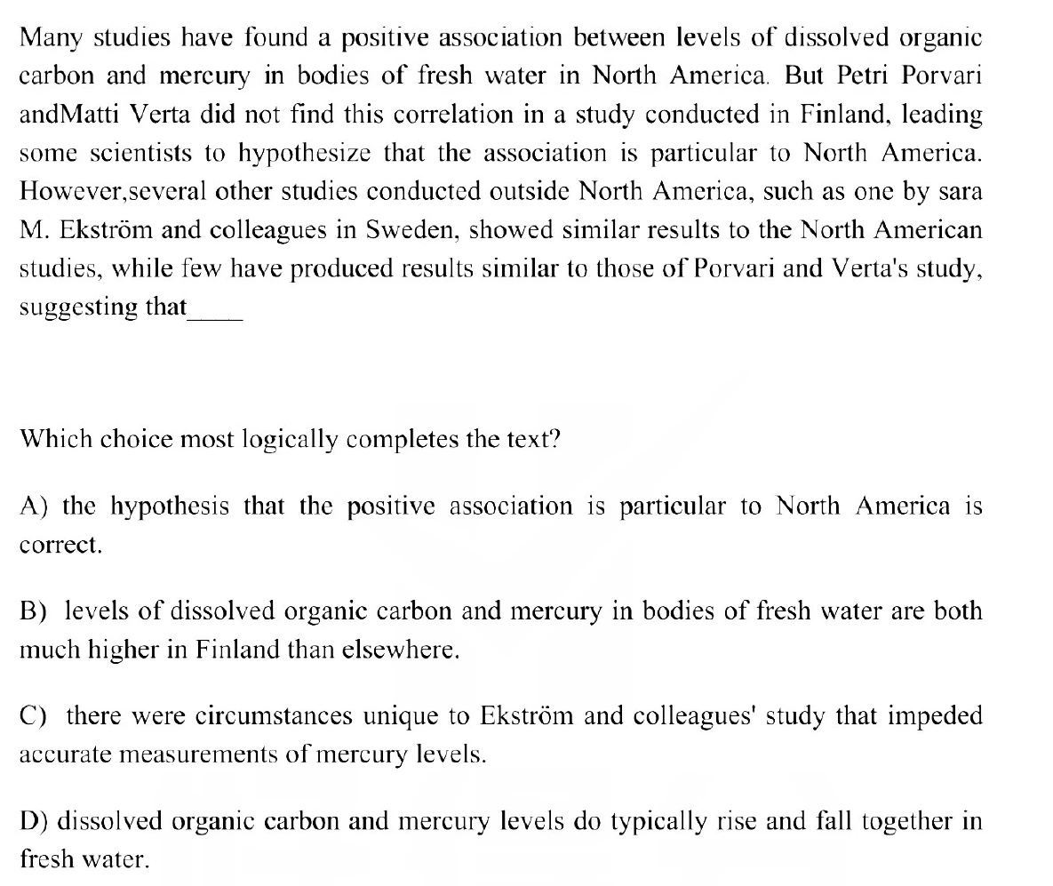 Question 5 passage and answer choices