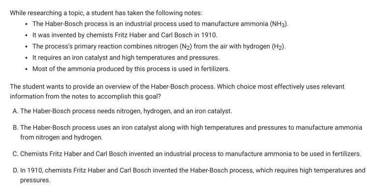 Question 21 passage and answer choices