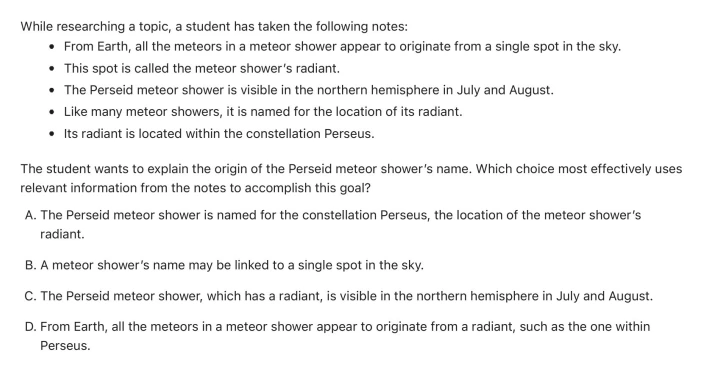 Question 6 passage and answer choices