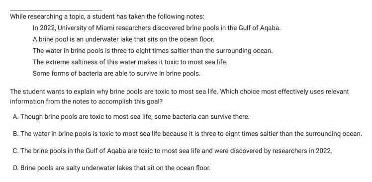 Question 19 passage and answer choices