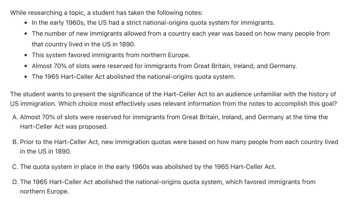 Question 23 passage and answer choices