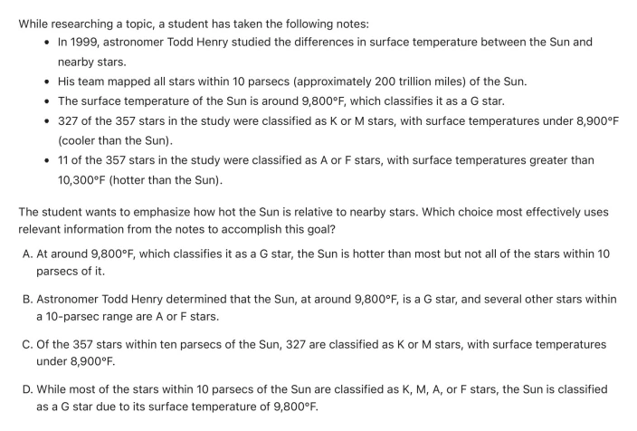 Question 25 passage and answer choices