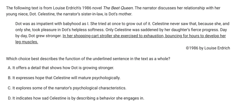 Question 19 passage and answer choices