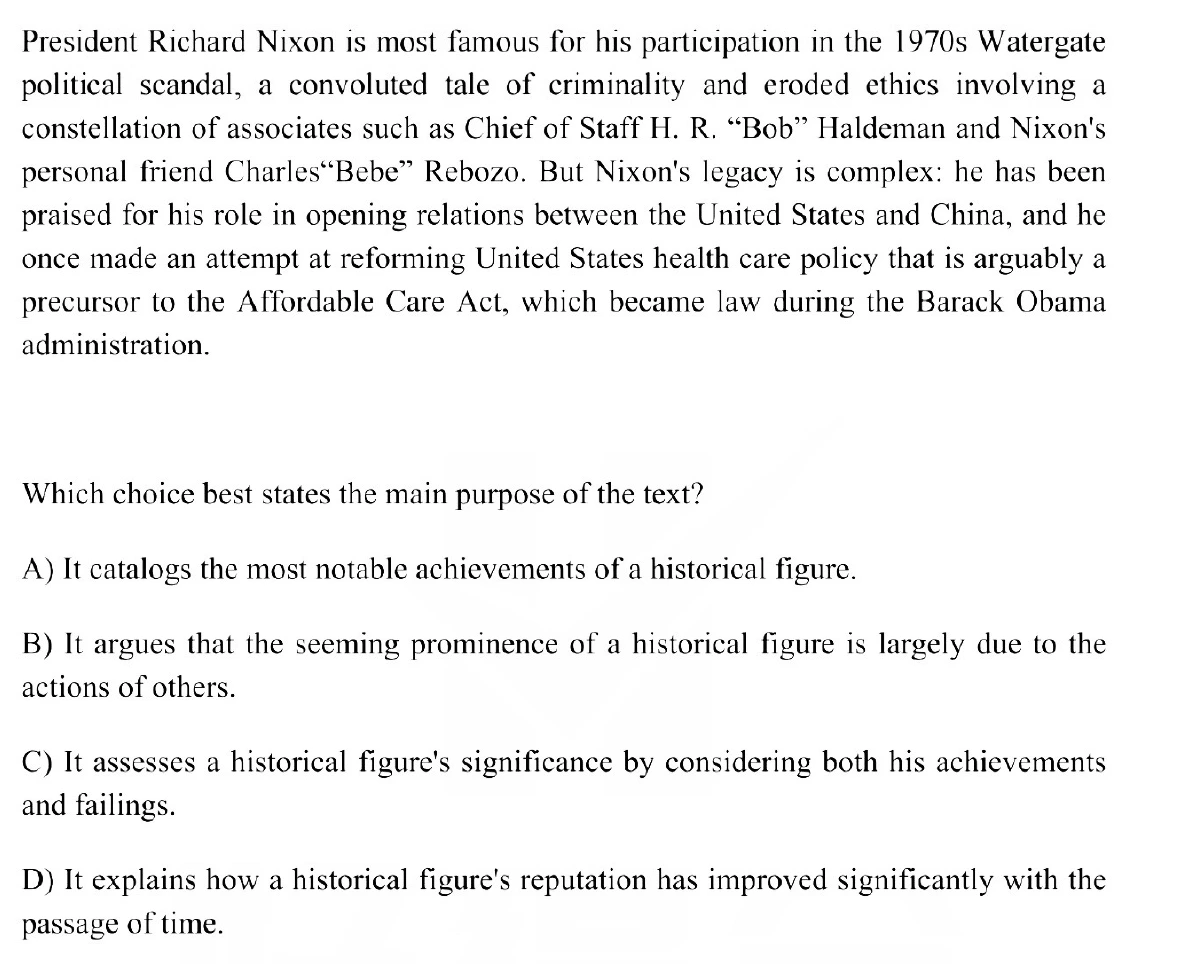 Question 5 passage and answer choices