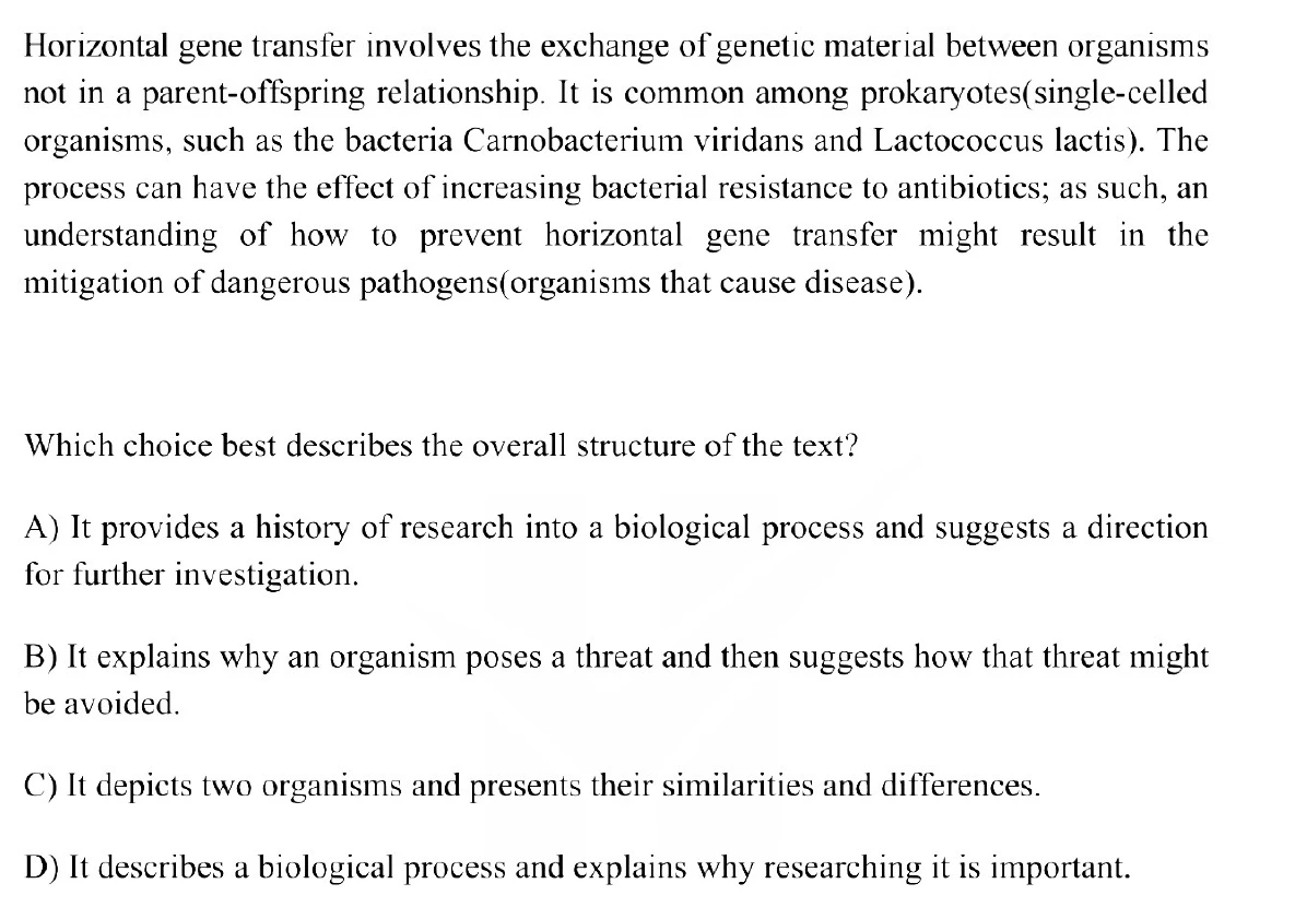 Question 8 passage and answer choices
