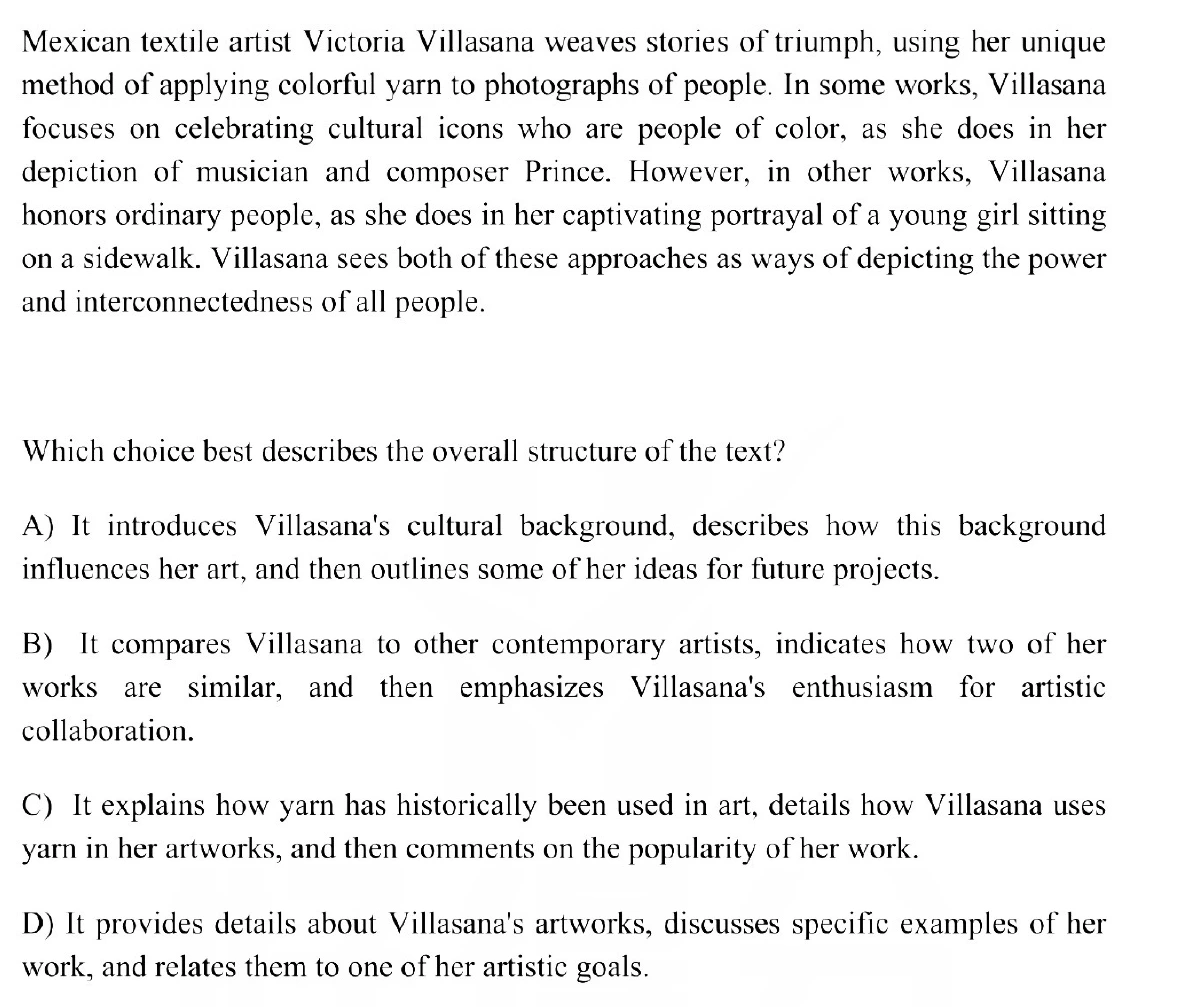 Question 7 passage and answer choices