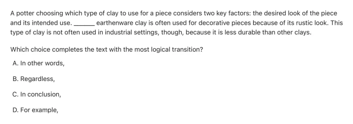 Question 2 passage and answer choices