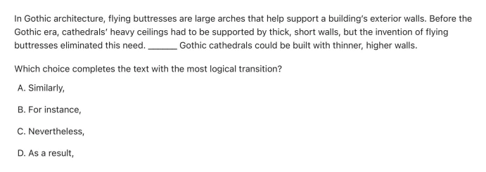 Question 3 passage and answer choices