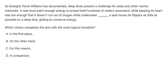 Question 12 passage and answer choices