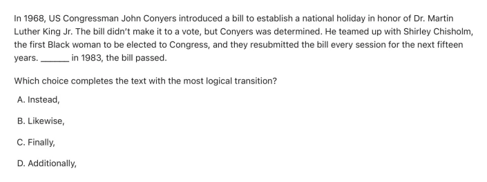 Question 25 passage and answer choices