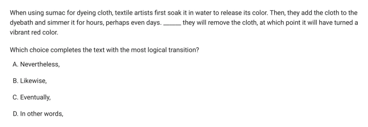 Question 31 passage and answer choices