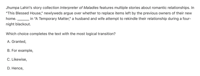 Question 6 passage and answer choices