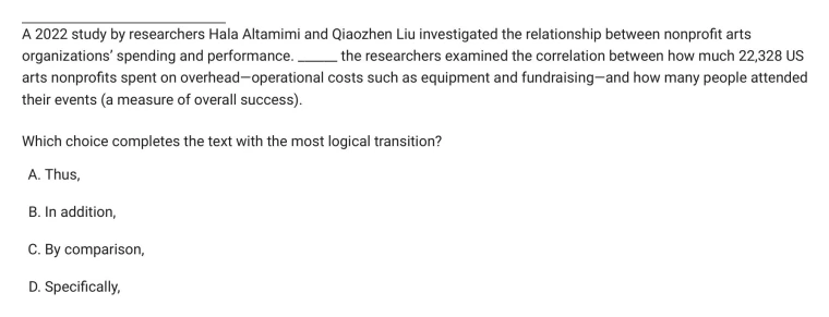 Question 9 passage and answer choices