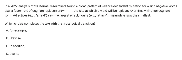Question 12 passage and answer choices