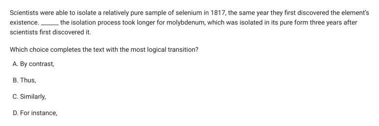Question 15 passage and answer choices