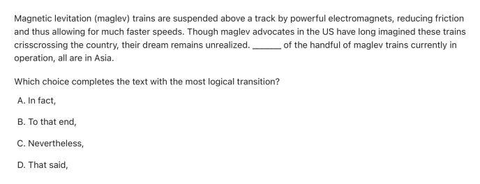 Question 6 passage and answer choices