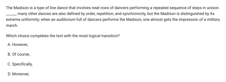 Question 14 passage and answer choices