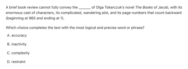 Question 7 passage and answer choices