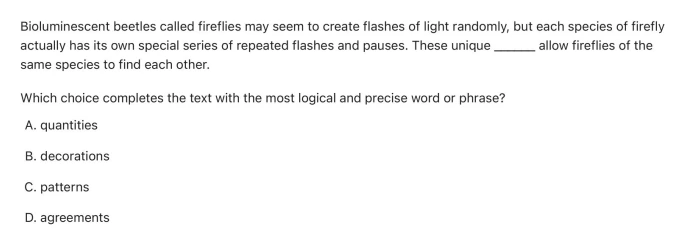 Question 10 passage and answer choices