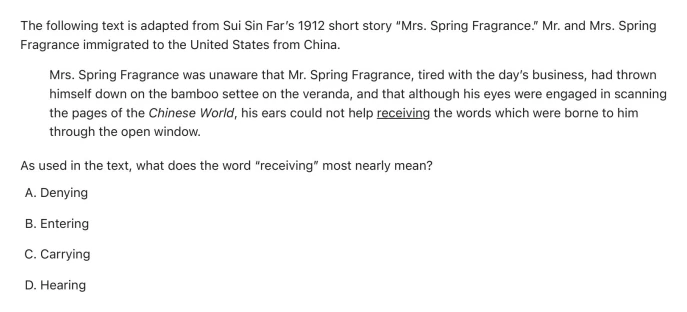Question 14 passage and answer choices