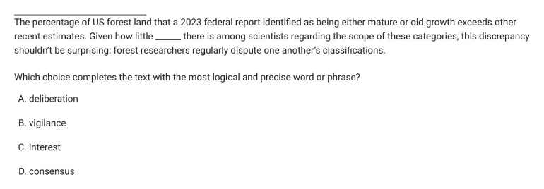 Question 11 passage and answer choices