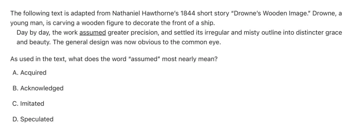 Question 19 passage and answer choices
