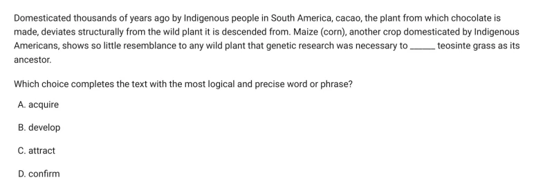 Question 22 passage and answer choices