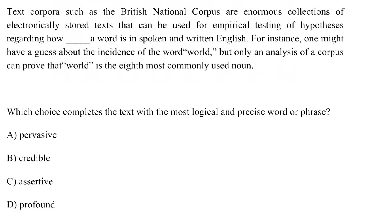 Question 6 passage and answer choices