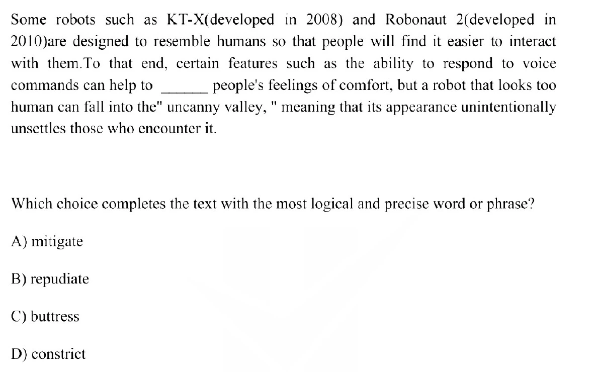 Question 9 passage and answer choices