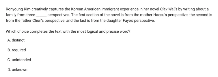 Question 4 passage and answer choices