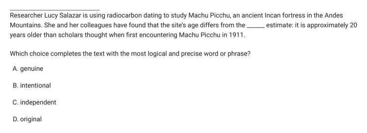 Question 9 passage and answer choices