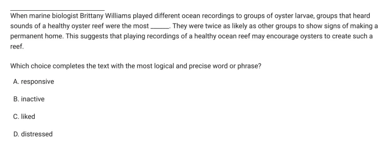 Question 12 passage and answer choices