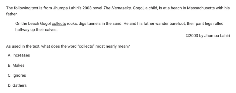 Question 25 passage and answer choices